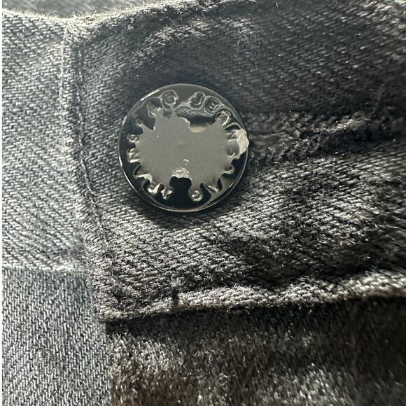 AG Black Alexxis Boot High Rise Vintage Boot Jeans Raw Hem 31 - Picture 7 of 16